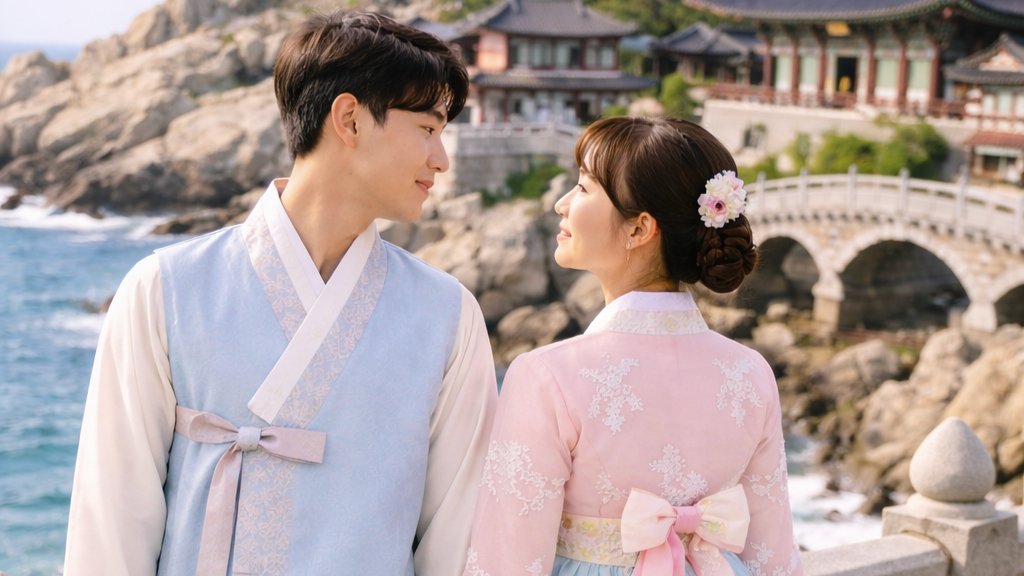 Hanbok Date in Busan: Love, Sea Breeze, and a Little Bit of Korea