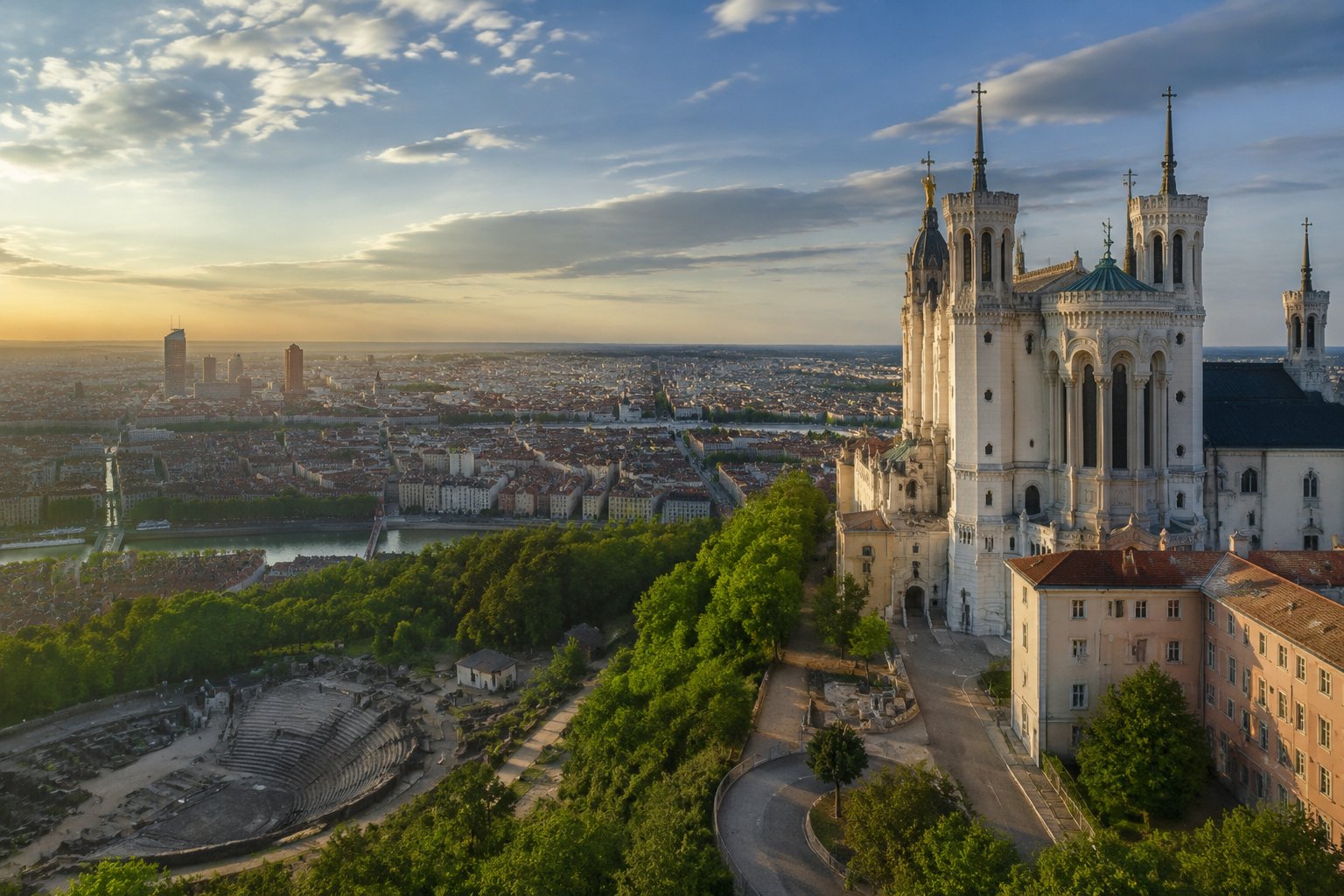 Basilica of Notre-Dame de Fourvière, Lyon/France: A Sacred Hilltop Journey Above the City of Lights