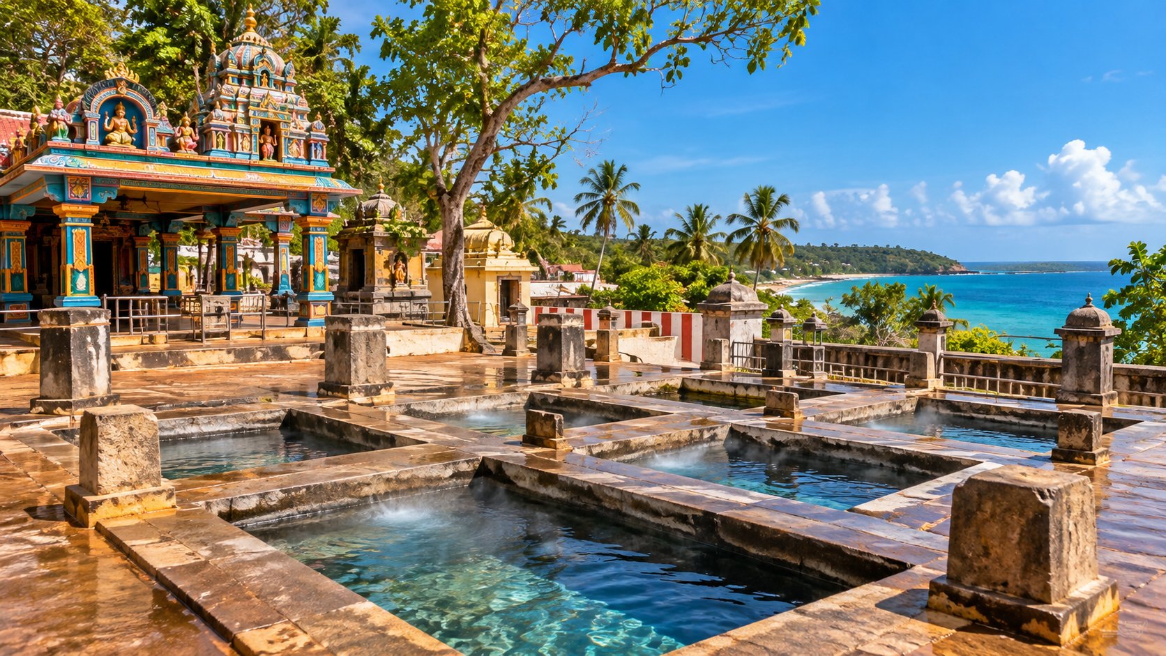 Kanniya Hot Water Wells, Trincomalee/Sri Lanka: Where Warm Springs Meet Ancient Stories and the Sea