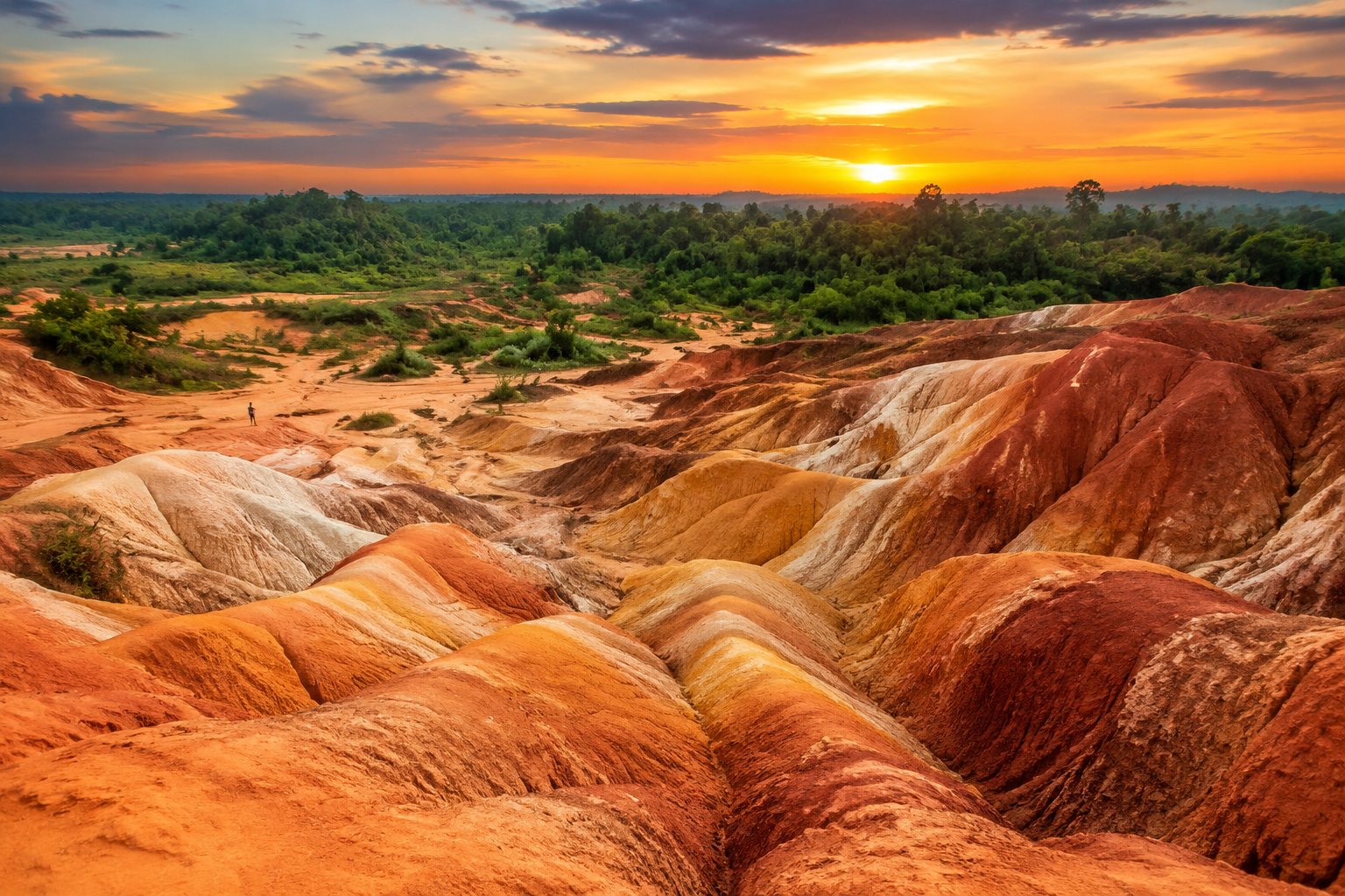 Rainbow Hills Rumbai, Pekanbaru/Indonesia: A Colorful Hidden Landscape Where Nature Paints Its Own Story